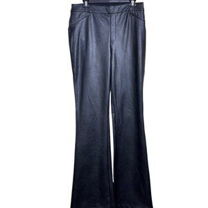 Spanx faux leather flared pants, minimalist, edgy, elevated basics, streetwear